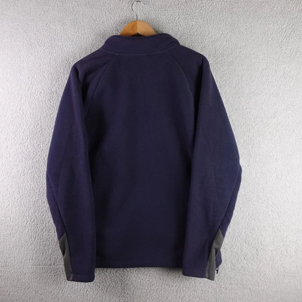 The North Face Mens Full Zip Fleece Jacket Navy Blue‎ Large Soft Shell Camp
